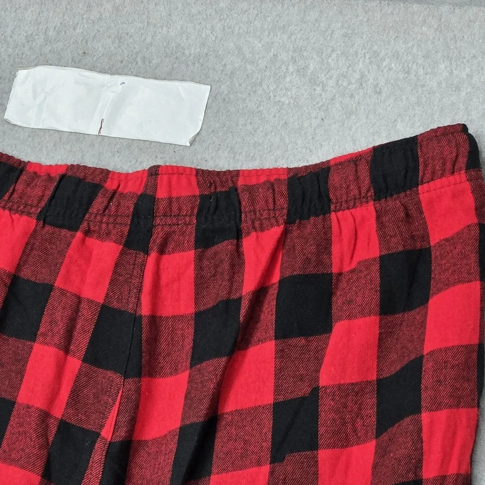 Old Navy Men Sleepwear XL Red Plaid Pajama Pants 28